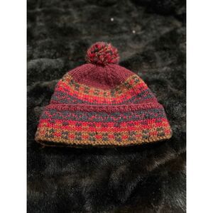 Sherpa Adventure Gear Lambswool Beanie Toque Toboggan Knit Hat Fleece Lined Pom